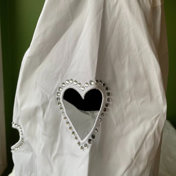 Alice + Olivia | Finely cut-out heart shirt - Picture 8 of 12